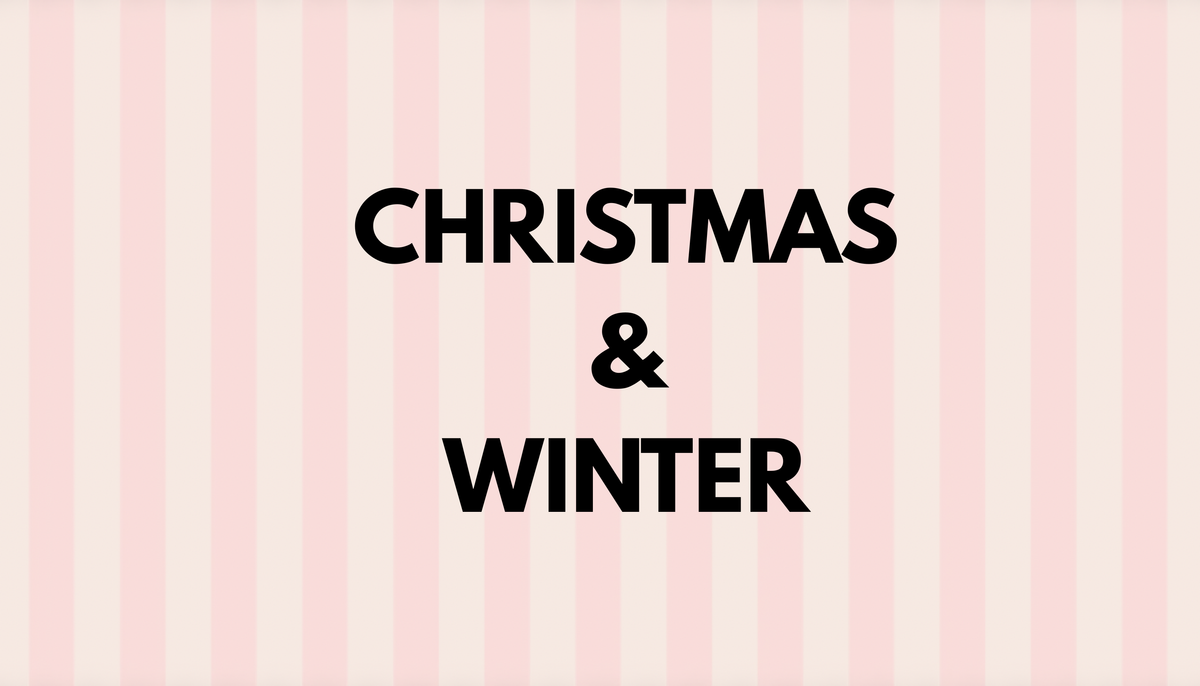 Festive Christmas gifts and evergreen decorations