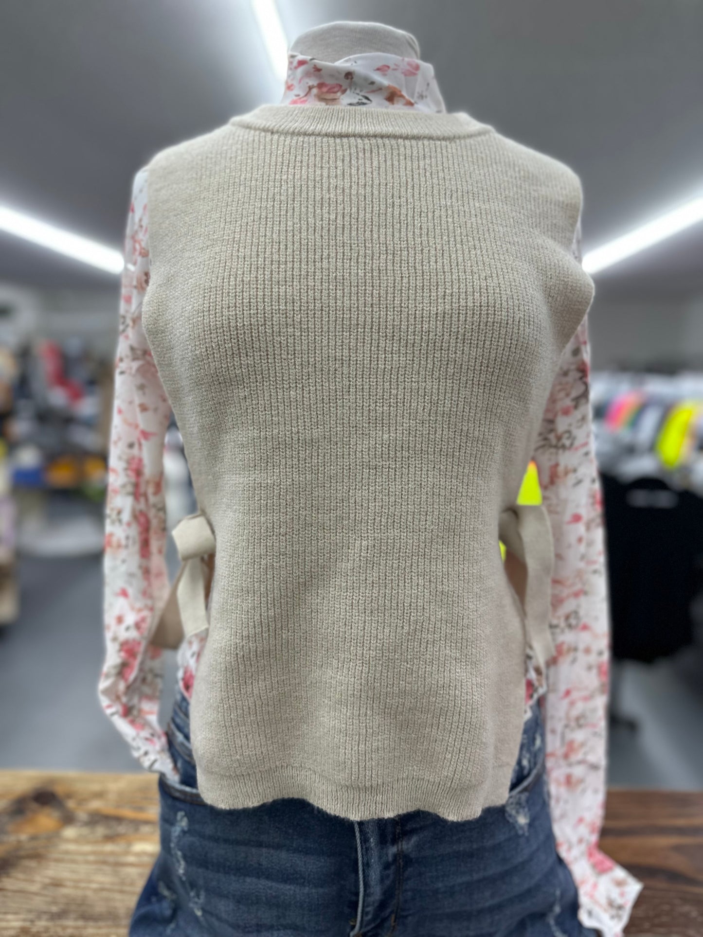 Side Tie Sweater