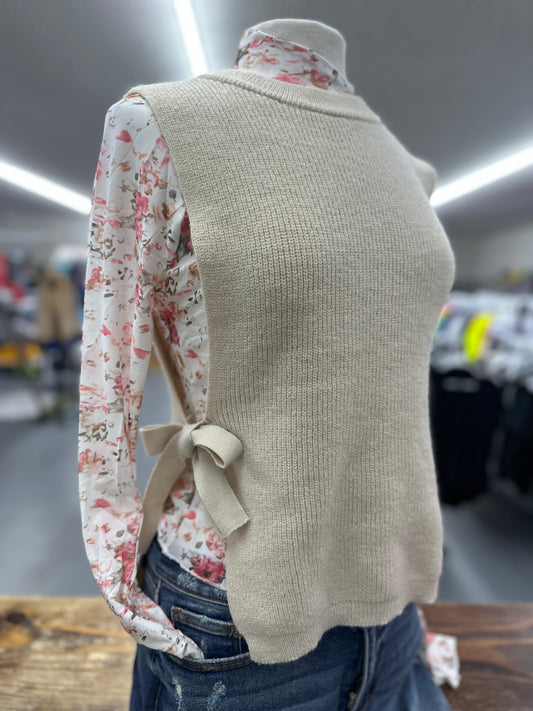 Side Tie Sweater